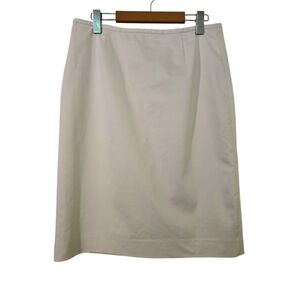 Calvin Klein White Pencil Skirt Fully Lined Size 8